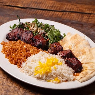 #5) Beef Kebab Plate