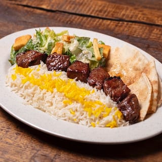 #7) Lamb Kebab Plate